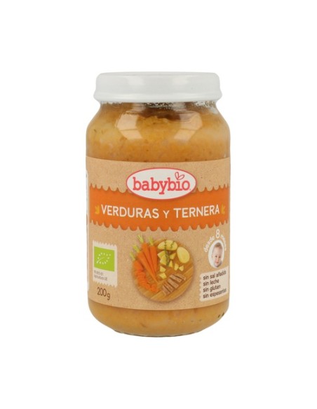 Tarrito De Verduras Y Ternera 8m+ 200 g Babybio
