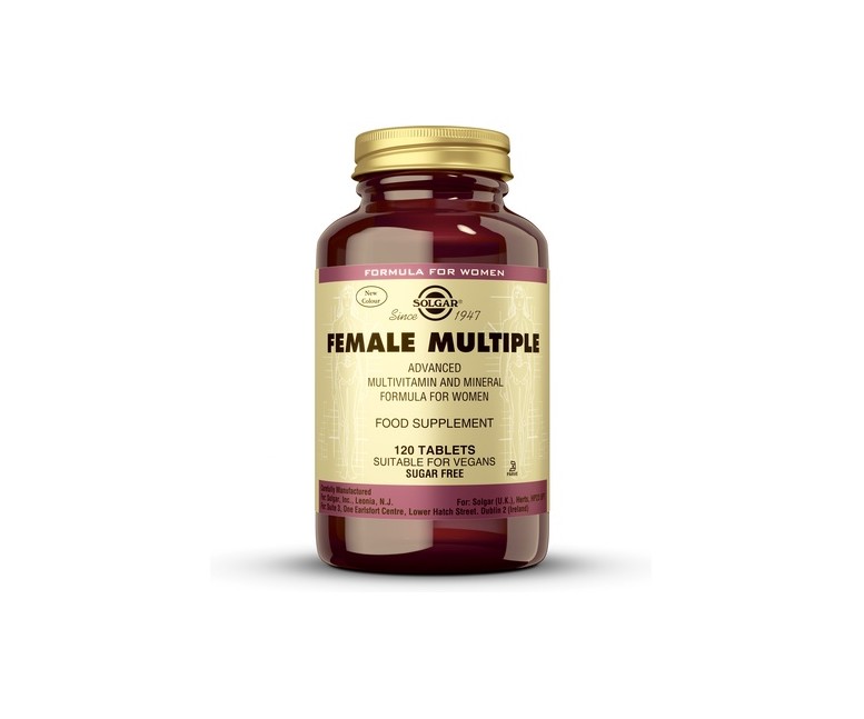 Female Multiple vitaminas y minerales (mujer) 120 comprimidos Solgar