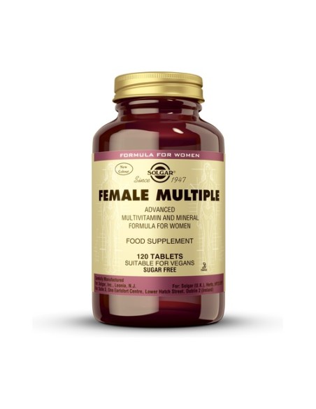 Female Multiple vitaminas y minerales (mujer) 120 comprimidos Solgar
