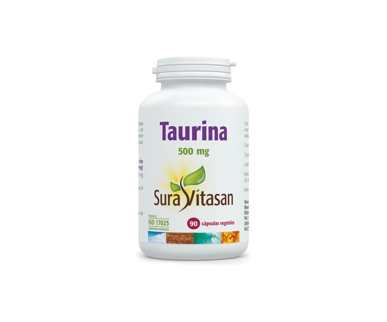 L-Taurina 90 cápsulas de 500mg Sura Vitasan