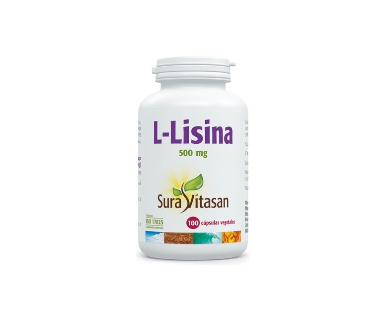 L-Lisina 100 cápsulas de 500mg Sura Vitasan