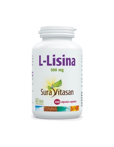 L-Lisina 100 cápsulas de 500mg Sura Vitasan