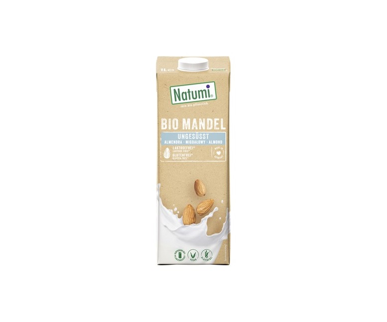 Pack bebida almendras sin azúcar Bio 8 unidades de 1 L Natumi