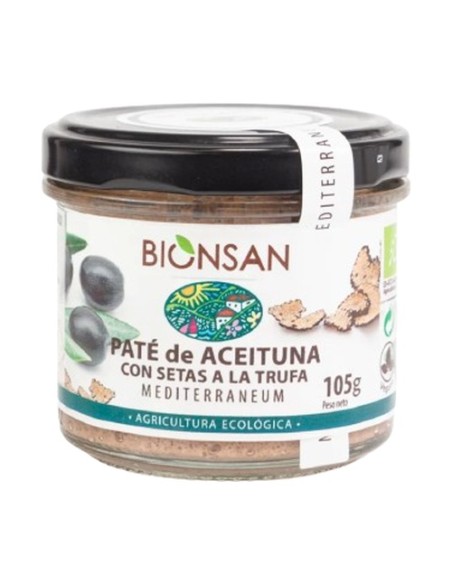 Paté de aceitunas con setas y trufa 105 g Bionsan