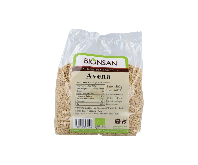 Avena en grano eco 500 g Bionsan