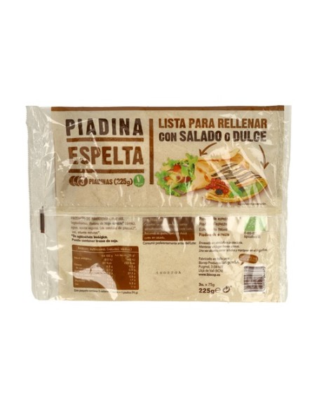 Piadina de espelta 225 g Biocop