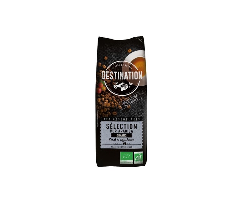 Café en Grano Selección 100% Arábica Bio 250 g Destination Bio