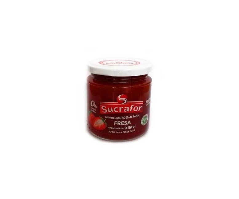 Mermelada de fresa 70% fruta 0% azúcar 260 gr Sucrafor