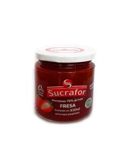 Mermelada de fresa 70% fruta 0% azúcar 260 gr Sucrafor