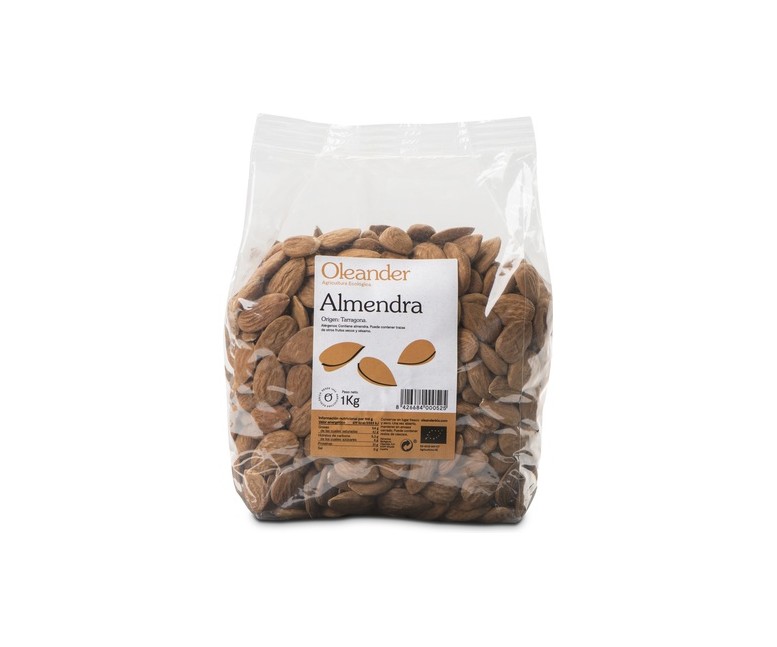 Almendra con piel bio 1 kg Oleander