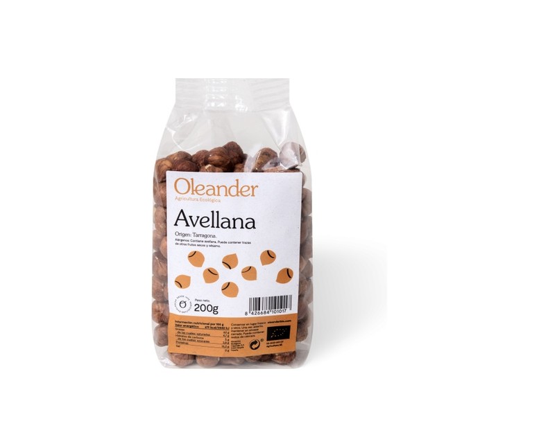 Avellana con piel bio 200 g Oleander