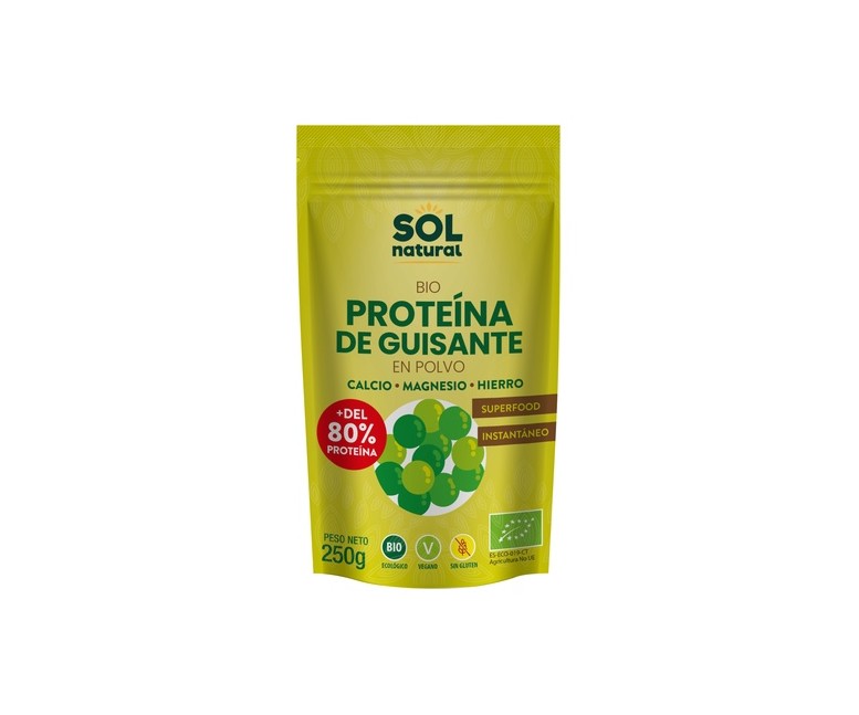 Proteína de guisante Bio 250 g Sol Natural