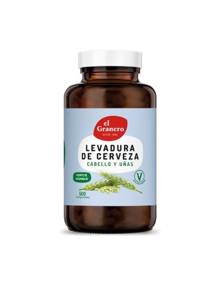 Levadura de cerveza (cabello y uñas) 500 comprimidos El Granero Integral