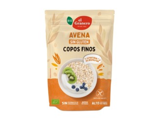 Copos suaves de avena integral sin gluten Bio