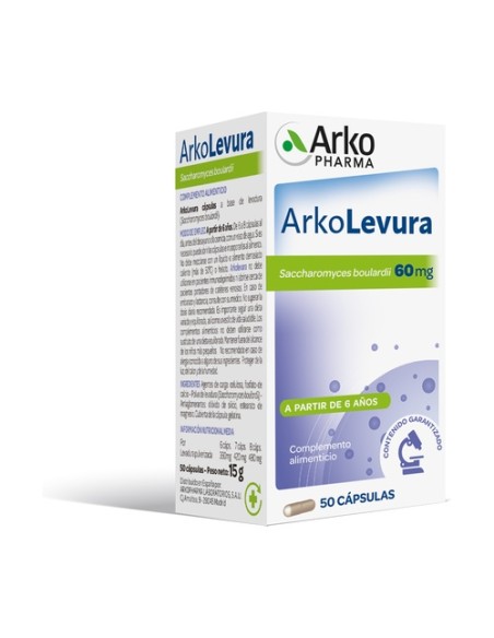 Arkolevura Saccharomyces Boulardii 50 cápsulas Arkopharma
