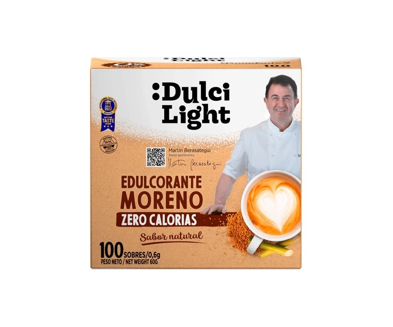 Edulcorante moreno zero calorías 100 sobres Dulcilight