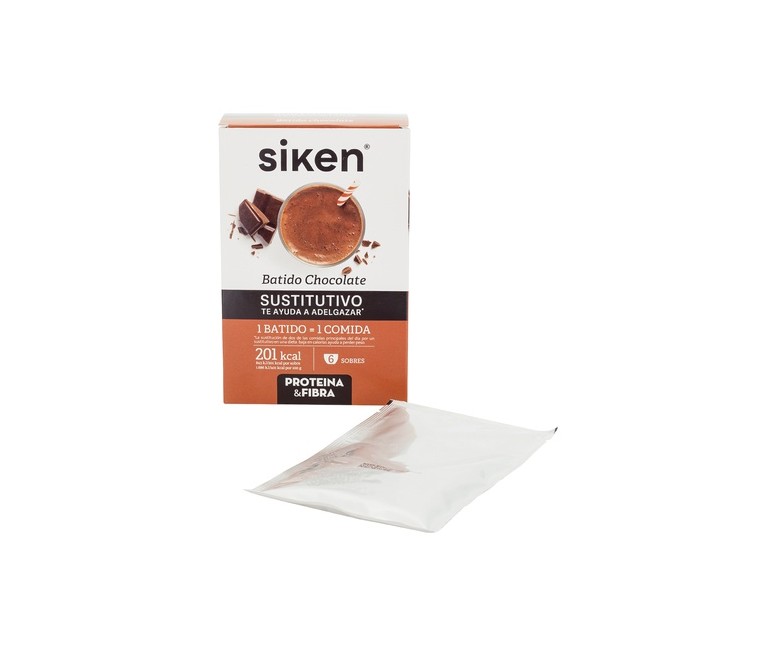 Siken sustitutivo batido chocolate 6 sobres de 50g Siken