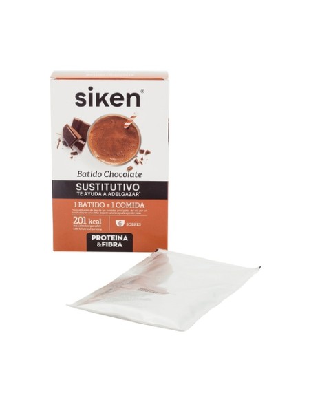 Siken sustitutivo batido chocolate 6 sobres de 50g Siken