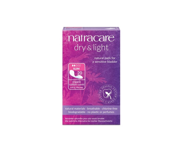 Compresa Incontinencia Dry & Light 20 unidades Natracare