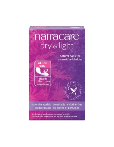 Compresa Incontinencia Dry & Light 20 unidades Natracare