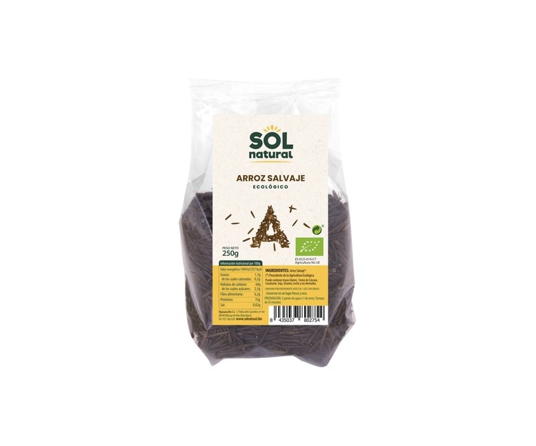 Arroz salvaje Bio 250 g Sol Natural