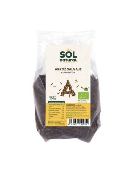 Arroz salvaje Bio 250 g Sol Natural