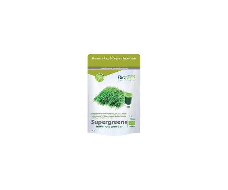 Supergreens raw 150 gr Biotona
