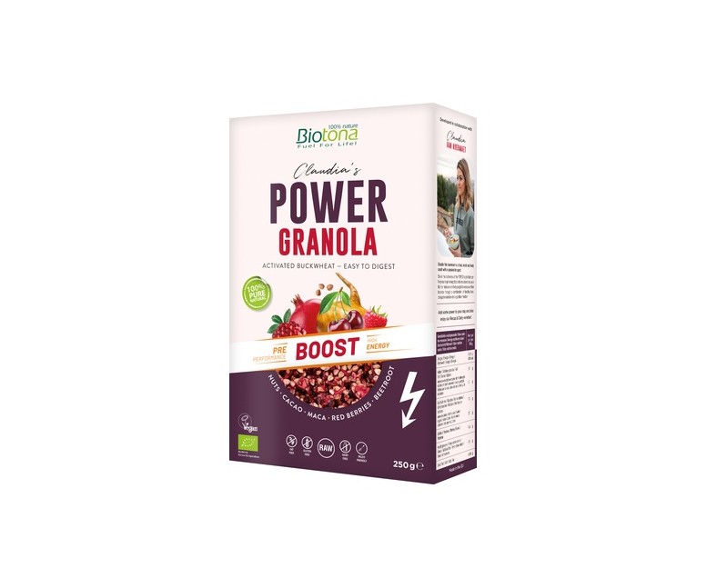 Power granola boost muesli 250 g Biotona