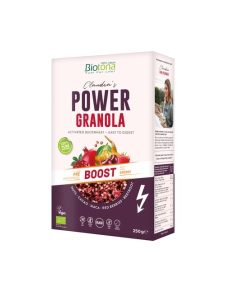 Power granola boost muesli 250 g Biotona