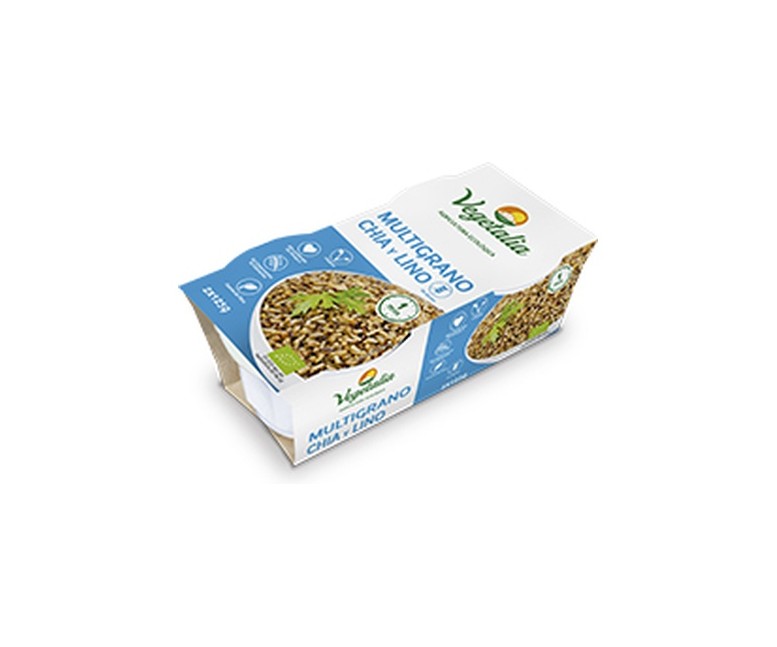 Pack Vasito Multigrano Chía y Lino Bio 2 unidades de 125g Vegetalia