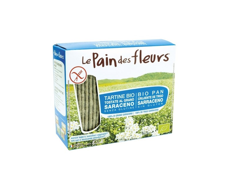 Tostadas crujientes de trigo sarraceno Bio (sin sal, sin gluten) 150 g Le pain des fleurs