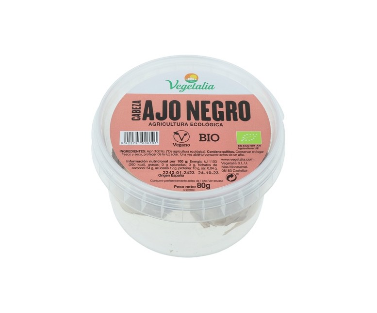 Ajo Negro Fermentado Bio 80 g Vegetalia