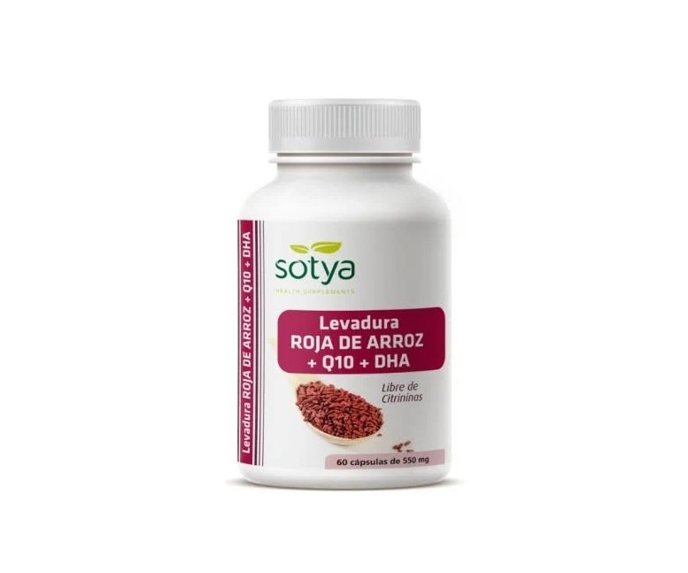 Levadura roja de arroz + Q10 + DHA 60 cap Sotya