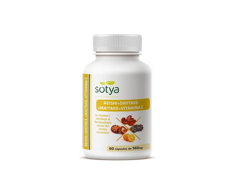 Reishi, Maitake y Shitake 60 cápsulas Sotya