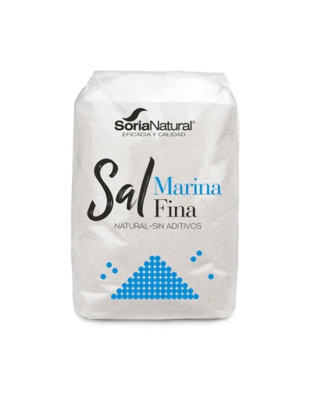 Sal marina fina 1 kg Soria Natural
