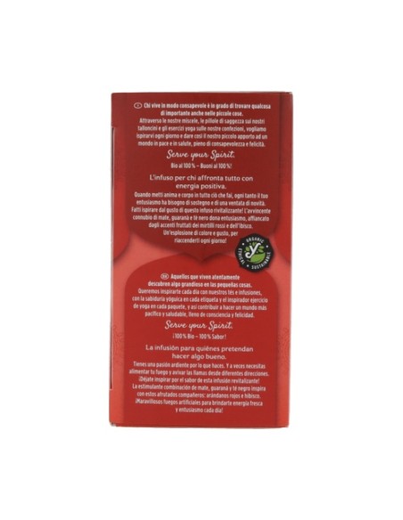 Infusión ayurvédica Energía Positiva con Arándanos Rojos e Hibisco 17 bolsitas infusoras de 1.8g Yogi Tea
