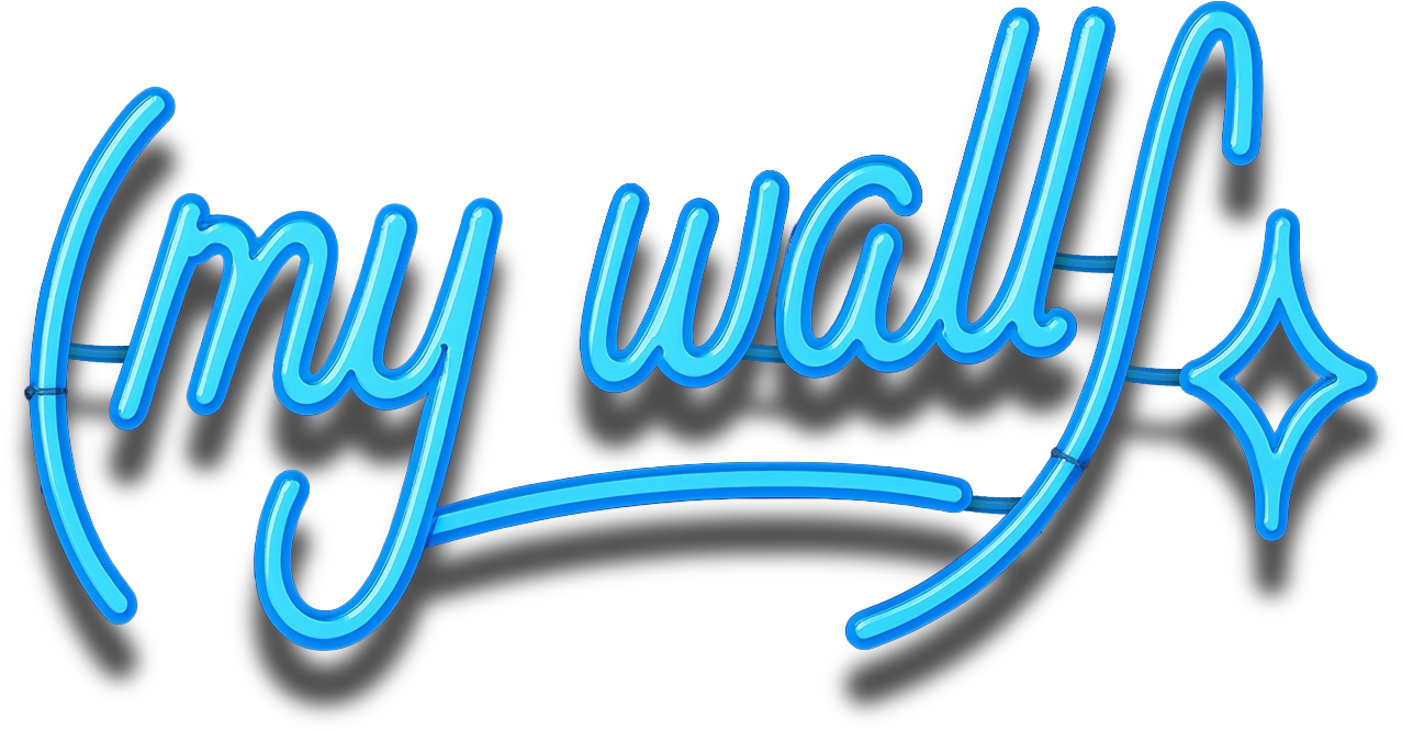 Neón encendido: my wall